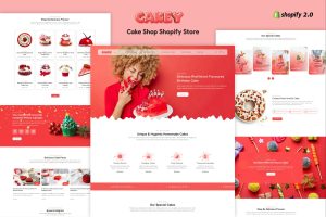 Download Cakey - Cake Shop Shopify Store Online Cake Store, Cake Products, Juices, Milkshakes & Cake Shops, Bakery Shopify eCommerce Theme