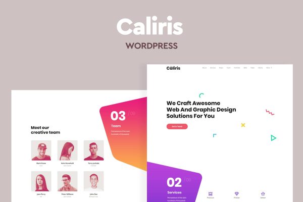 Download Caliris - Responsive One Page WordPress Theme Responsive one page Wordpress theme with awesome color combinations.