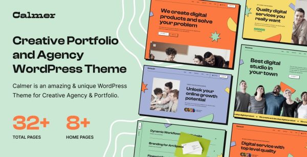 Download Calmer - Portfolio and Agency WordPress Theme Creative Portfolio and Agency WordPress Theme