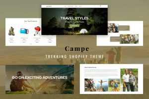 Download Campe - Camping & Adventure Shopify Theme Multipurpose Sectioned, Responsive Trekking, Camping & Adventure Products Online Store Websites