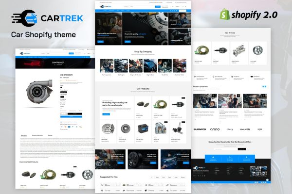 Download Car trek - Auto, Car Spare Parts Shopify Theme Car Business, Technology, Electronics Ecommerce store, 2.0 themes, Dropshipping, spare parts, Tools.