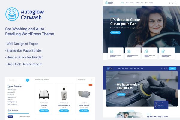 Download Car Wash Service WordPress Theme - Autoglow Autoglow car wash service theme is crafted for car wash, car washing and car maintenance service