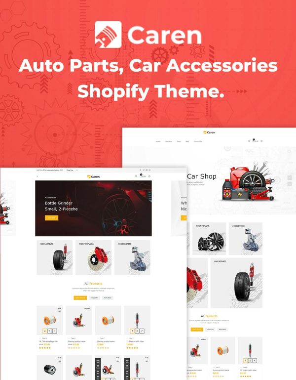 Download Caren - Auto Parts, Car Accessories Shopify Theme Auto Parts, Car Accessories Shopify Theme