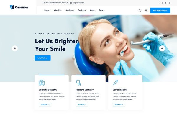 Download Carenow – Medical & Dentist WordPress Theme clinic, dental, dental help, dental practice, dentist, dentistry, doctor, elementor, health, hospit