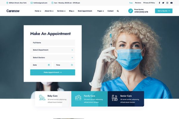 Download Carenow – Medical & Dentist WordPress Theme clinic, dental, dental help, dental practice, dentist, dentistry, doctor, elementor, health, hospit