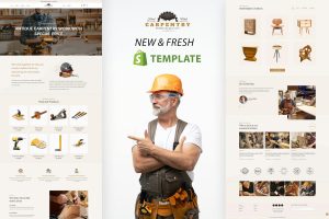 Download Carpentry - Wooden Crafts, Product Store Shopify Carpenter, Handmade Wooden Furniture manufacturer eCommerce Theme. Handicrafts & Interior Products