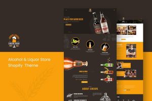 Download Cheerx - Alchocol & Liquor Store Shopify Theme Responsive Liquor, Winery, Energy Drinks Shop Template. Restaurant Menu, Itnery Showcase eCom Theme