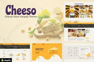 Download Cheeso | Organic Cheese Products Shopify Store Dairy Products Online Shop Websites. Eggs, Cheese Butter Paneer, Fresh Cow Milk Delivery Business.