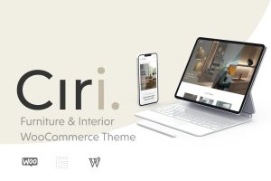 Download Ciri - Furniture & Interior WooCommerce Theme furniture, interior, shop, ecommerce, elementor, handicraft, craftsman, decor, lighting, woodworker