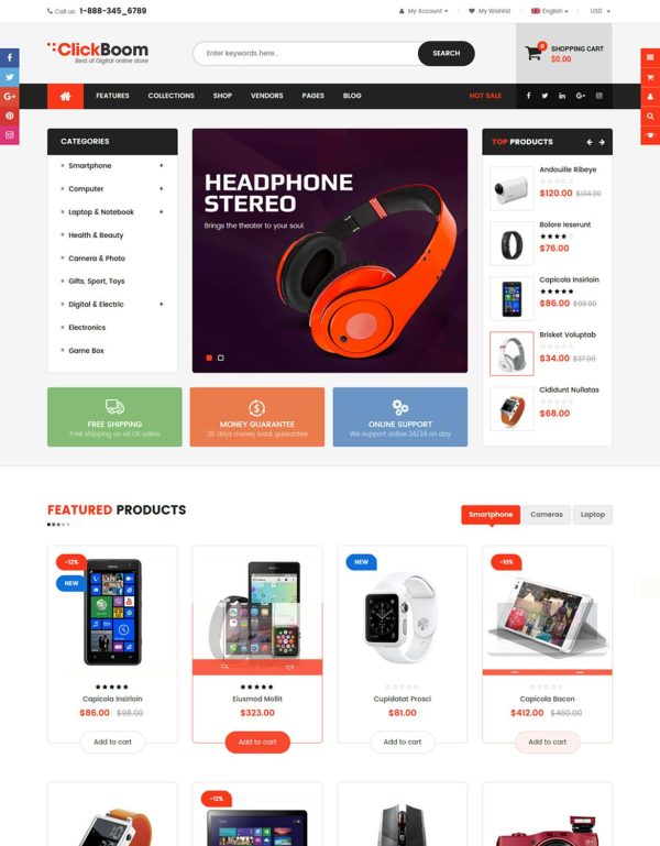 Download ClickBoom - Responsive Multipurpose Shopify Theme High-performance Shopify theme