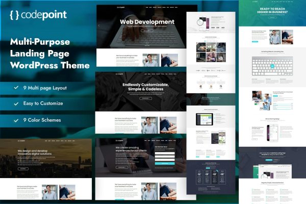 Download CodePoint - Landing Page WordPress Theme Corporate Marketing Multipurpose Landing Pages