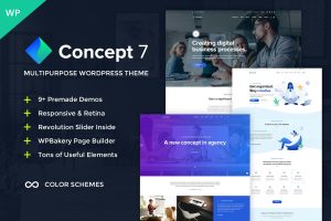 Download Concept Seven - Multipurpose WordPress Theme Powerful Drag and Drop WordPress Theme with Multiple Demos Inside