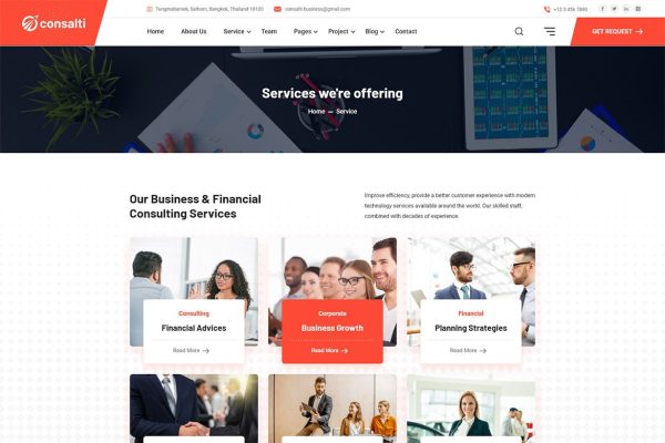 Download Consalti - Consultancy & Business WordPress Theme accountant, advisor, audit, beaver builder, broker, business, clean, company, consulting, corporate,