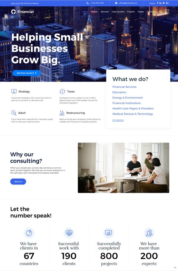 Download Consultancy - Business Consulting WordPress Theme The Ultimate Niche WordPress Theme for the Consulting and Finance Industry
