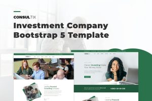 Download Consultix - Investment Company Bootstrap 5 Templat Consulte comprises 09 HTML pages with a stunning and professional homepage layout.