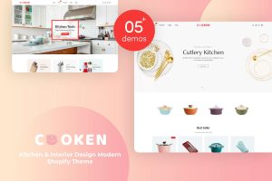 Download Cooken - Kitchen & Interior Design Modern Kitchen & Interior Design Modern Shopify Theme