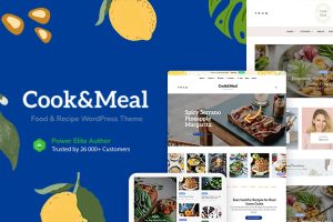 Download Cook&Meal - Food Blog & Recipe WordPress Theme A clean and feature-rich food recipe WordPress theme for cooking bloggers