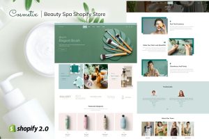 Download Cosmetix - Beauty Spa Shopify Store Skin Care, Beauty & Health Products eCommerce Store! Cosmetics, Soaps, Creams, Makeup items, Jewels!