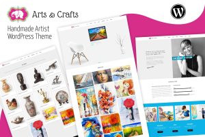 Download Crafts & Arts - Handmade Artist WordPress Crafts & Arts multipurpose woocommerce, Responsive, Beauty handmade online shopping, Painting shop.