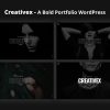 Download Creativex - A Bold Portfolio WordPress Theme agency, clean, creative, designer, elementor, fullscreen, gallery, modern, one page, personal