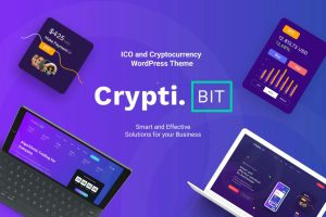 Download CryptiBIT - Cryptocurrency, ICO WordPress theme IEO, ICO Landing Page, ICO Consulting, Bitcoin, Blockchain and Cryptocurrency WordPress Theme