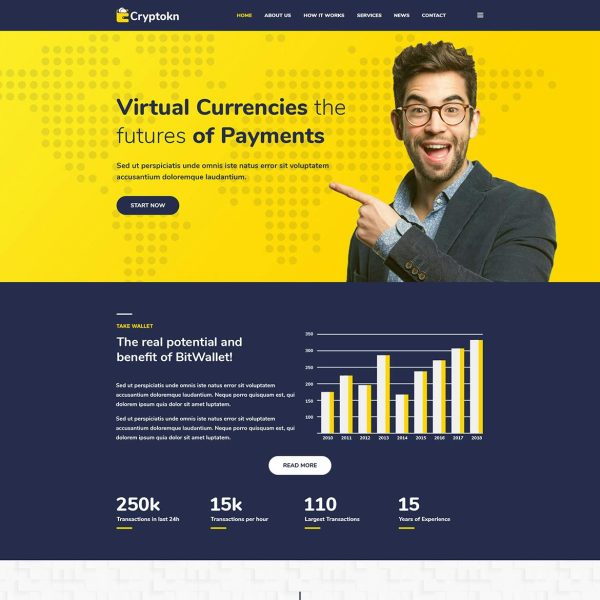 Download Cryptokn ICO Landing Page & Cryptocurrency WordPress Theme