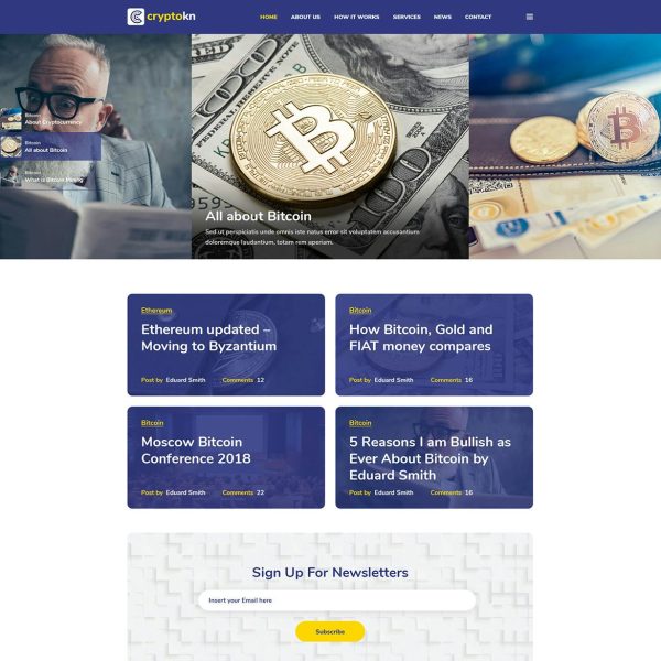 Download Cryptokn ICO Landing Page & Cryptocurrency WordPress Theme