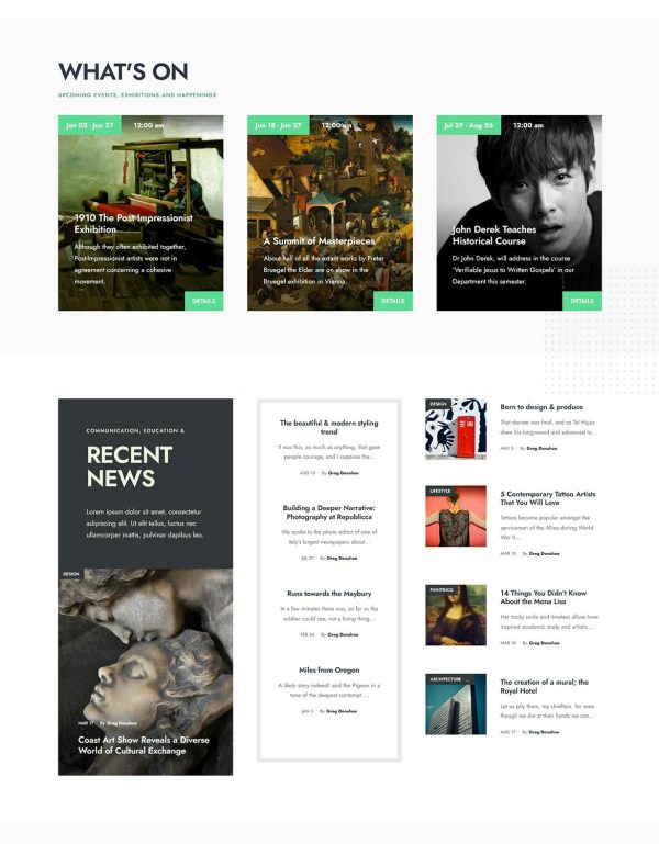 Download CulturePress - Art & Culture WordPress theme Carefully designed culture theme developed for art-oriented niche website.
