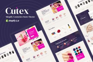 Download Cutex - Shopify Cosmetics Store Theme Beauty-cosmetic,skincare products,accessories,nail coloring,Nail art,Nail Jewelry,Nail Business shop