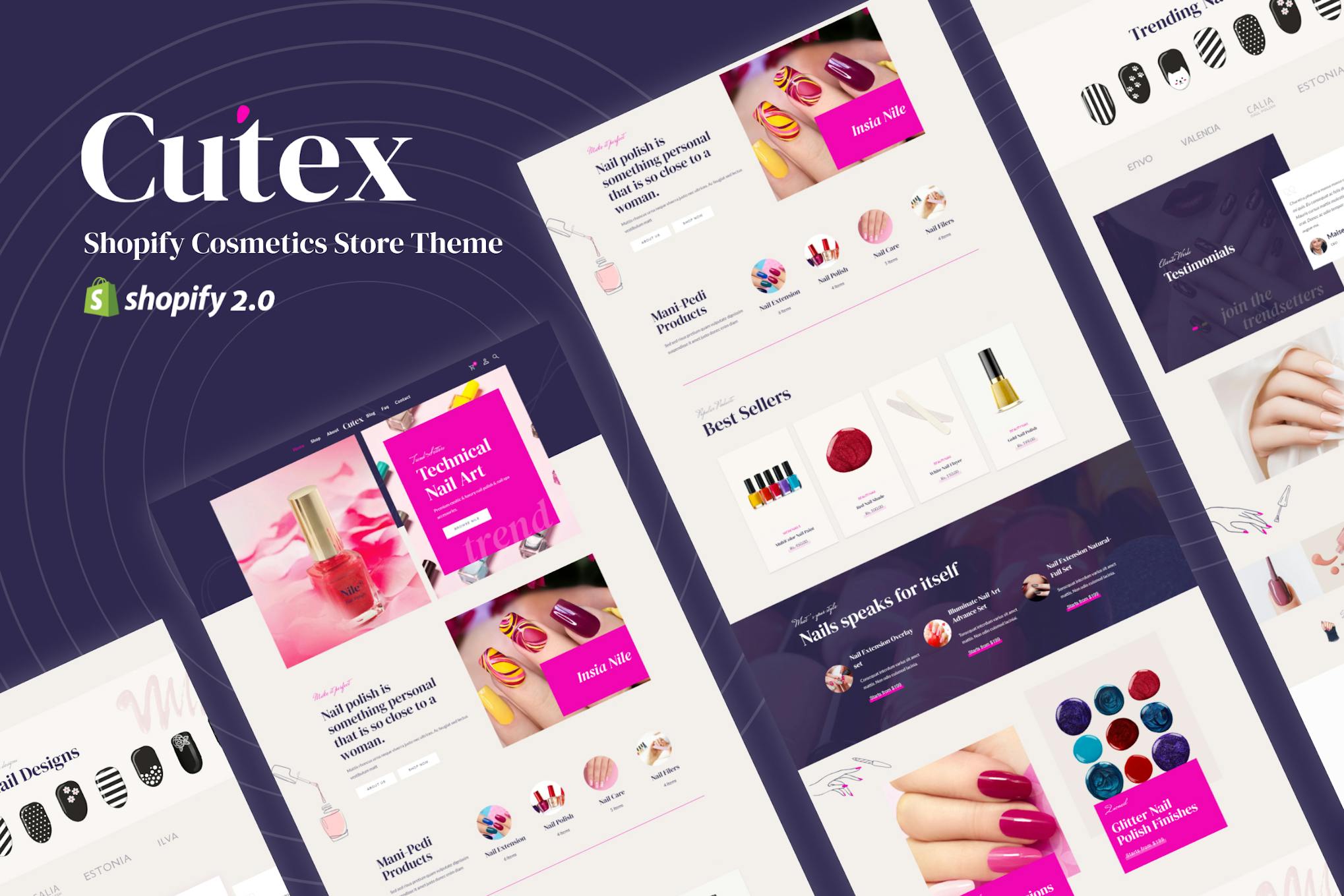 Cutex – Shopify Cosmetics Store Theme Beauty-cosmetic,skincare products,accessories,nail coloring,Nail art,Nail Jewelry,Nail Business shop