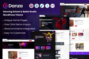 Download Danza – Dancing School and Ballet Studio WordPress Danza – Modern Dance School and Ballet Studio WordPress