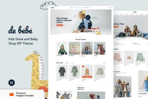 Download Debebe - Baby Children Kids WooCommerce WordPress The Ultimate WordPress WooCommerce Elementor ProTheme for Baby Shop and Kids Store