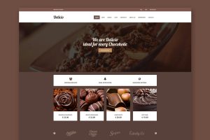 Download Delicio - Chocolate Shop HTML Template Chocolate Shop