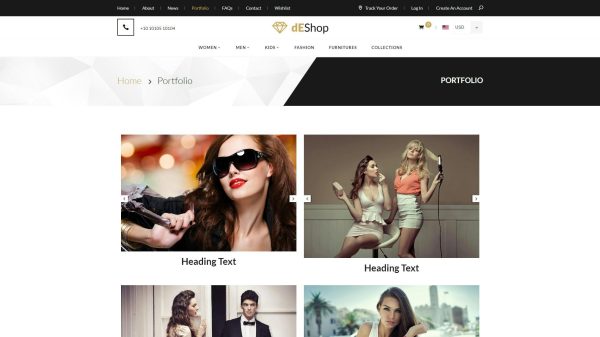 Download dEShop - Responsive Shopify Store Template Multipurpose Shopify Theme for fashion, sunglasses, bags, watches and kids clothing, toys and more.