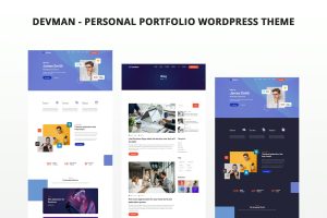 Download Devman - Personal Portfolio WordPress Theme agency, clean, cv, elementor, freelancer, minimal, modern, multipurpose, onepage, professional