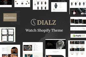 Download Dialz - Watch Store Shopify Theme Dark Luxury Watches, Jewelry Store Theme. Gifts, Accessories, Gadgets & Single Product Shop 2.0