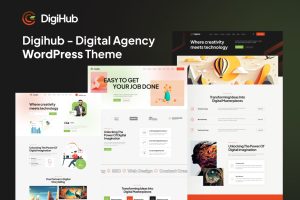 Download Digihub - Digital Agency WordPress Theme Creative agency digital agency Elementor Page Builder SEO Agency, Digital Agency