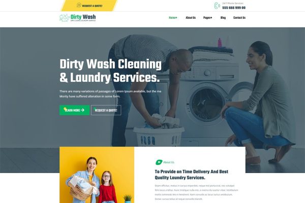 Download DirtyWash – Laundry Service WordPress Theme cleaner, cleaning, cleaning agency, Cleaning Business, cleaning company, Cleaning Service, floor cle