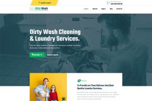 Download DirtyWash – Laundry Service WordPress Theme cleaner, cleaning, cleaning agency, Cleaning Business, cleaning company, Cleaning Service, floor cle