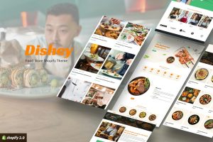 Download Dishey - Restaurant, Food Store Shopify 2.0 Theme Food Delivery, Bakery & Cafe, Cake Shop, Ice Cream Shop Online Stores. Responsive eCommerce Shop.