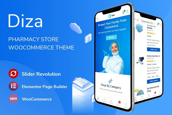 Download Diza - Pharmacy Store Elementor WooCommerce Theme Diza - Pharmacy Store Elementor WooCommerce Theme
