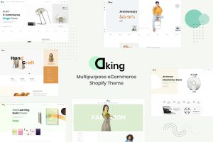 Download Dking – Multipurpose eCommerce Shopify Theme Dking theme for selling Accessories, Fashion, Automobile, Furniture, Electronic, Handmade, Book