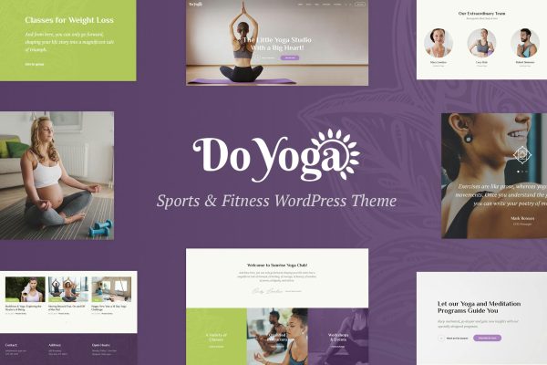 Download Do Yoga - Fitness Studio & Yoga Club WP Theme Yoga Studio, Fitness Training, Pilates & Sport Theme