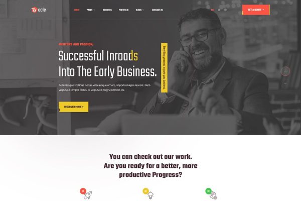 Download Docle - Digital Agency Services WordPress Theme agency, business, company, computer repair, data, digital, innovation, innovative, it, modern, saas