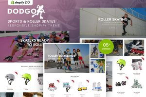 Download Dodgo - Sports & Roller Skates Shopify Theme Sports & Roller Skates Responsive Shopify Theme