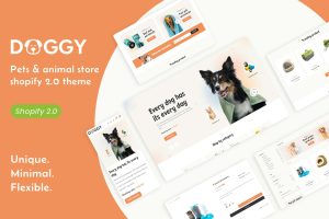 Download Doggy - Pets & Animals Responsive Shopify Theme Pet Shop, Responsive Aquarium Shopify Theme Fish, Cat Kittens & Birds Training Dog Shop Online Store