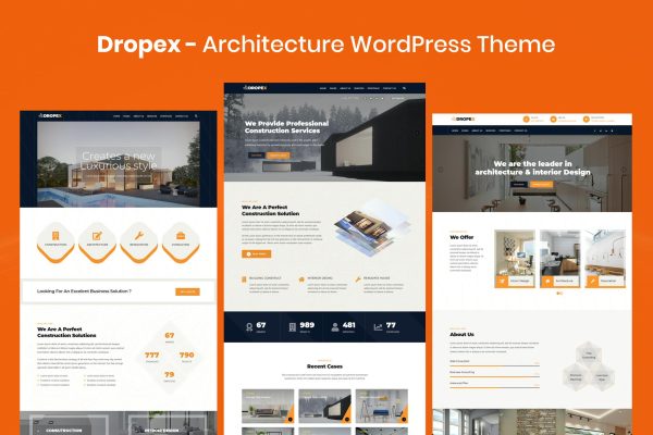 Download Dropex - Architecture WordPress Theme architecture, building, business, clean, company, construction, constructor, contractor, corporate