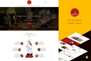 Download Eatzy | Restaurant Sectioned Shopify Theme Eatery, Cookies and Coffer Shops Online Store. Burger, Pizza, Cakes, Icecreams eCommerce Websites.