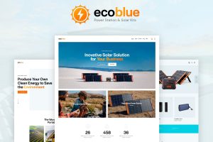 Download EcoBlue Power Station & Solar Kits WordPress Theme
