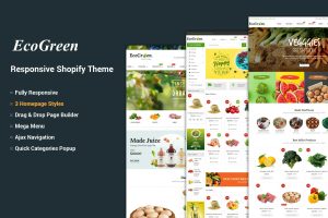 Download EcoGreen - Organic, Fruit, Vegetable Shopify Theme Multipurpose Organic, Fruit, Vegetables Shopify Responsive Theme